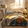 thumbnail image 2 of Qiweii Printed Double Layer Raschel Blanket，Thickened Warm Sofa Blanket, 2 of 6
