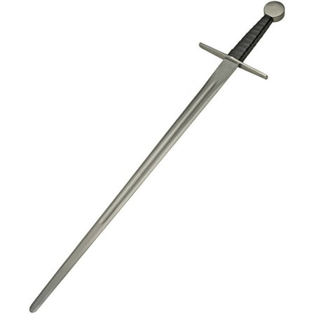 SZCO 40" One-Hand Medieval Sword with Stainless Steel Blade, Leather Wrapped Handle & Back Sheath