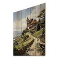 thumbnail image 2 of Designart "Historic Elegance of the Green Vineyard" Landscapes Print on Natural Pine Wood, 2 of 5