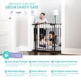thumbnail image 5 of Regalo Extra Wide Arched Décor Baby Safety Gate, Bronze, Ages 6-24 Months, Fits Openings 29-35in, 5 of 11