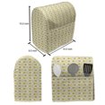 thumbnail image 5 of Abstract Lounger Chair Bag, Pastel Retro Big Little Circles Symmetric Spots Round Creative, High Capacity Storage with Handle Container, Lounger Size, Eggshell Ginger and Khaki, by Ambesonne, 5 of 5