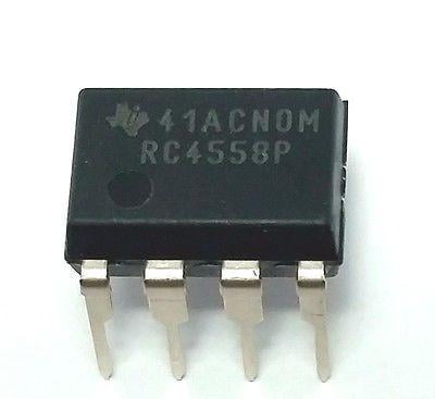 Texas Instruments RC4558P RC4558 Dual Operational Amplifier DIP-8 (Pack of 5)