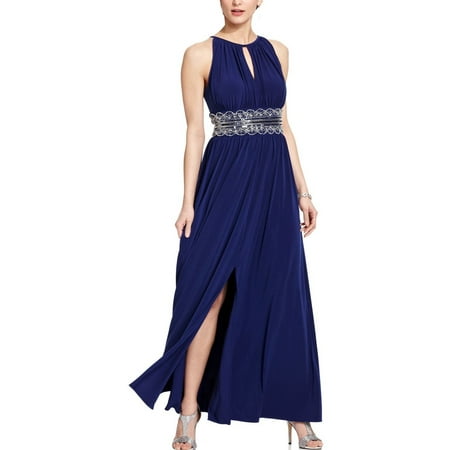 - RM Richards Women's Sleeveless Beaded Designer Evening Gown