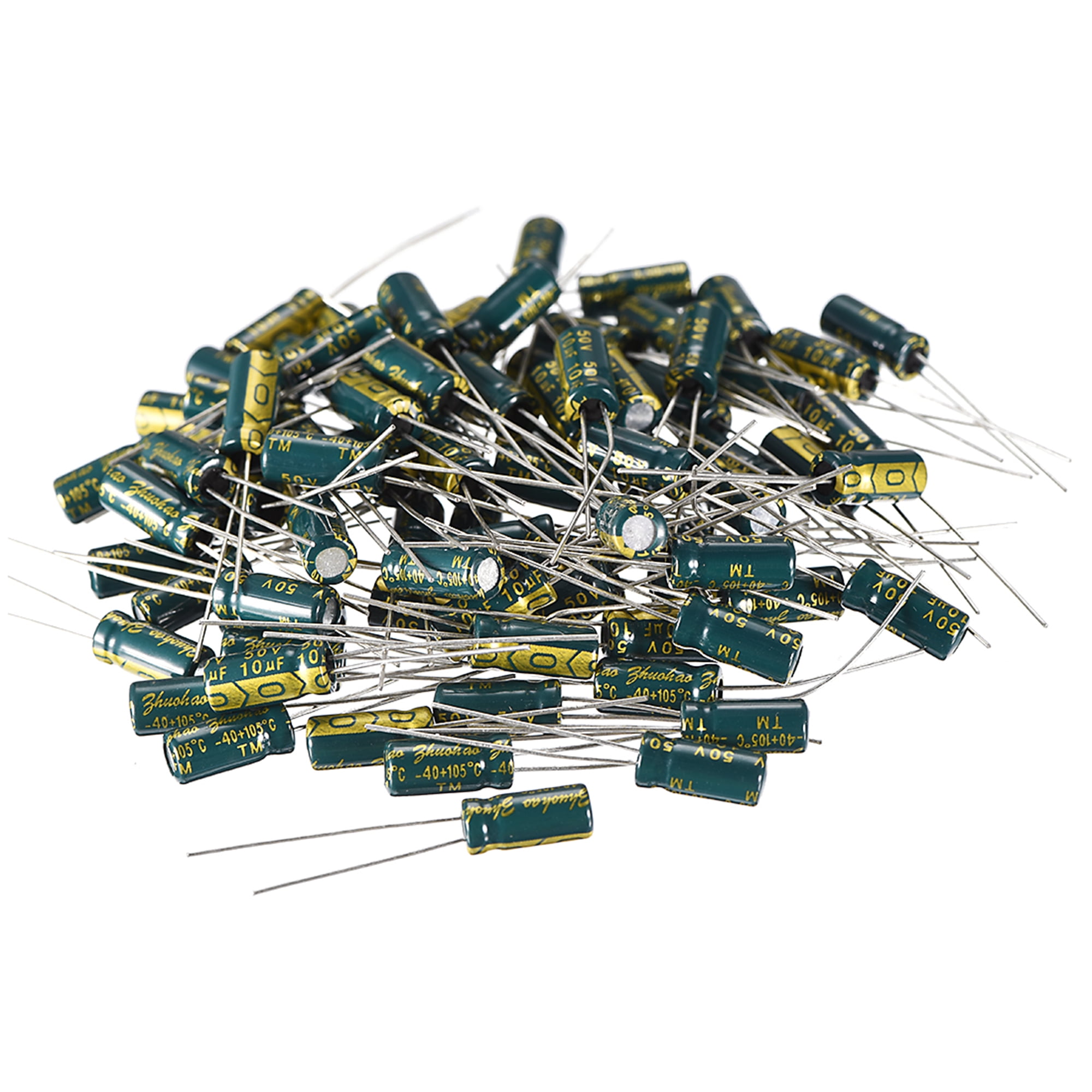 10 x 10uF 50V 105C Radial Electrolytic Capacitor 5x11