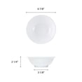 thumbnail image 2 of Excellante Nustone White Melamine Dinnerware Collection 6.875 Inch - 22 Oz Rimless Bowl, Comes in Dozen, 2 of 4
