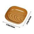 thumbnail image 3 of SSZMDLB under $5 Serving Dishes Wood Grain Plates, Heavy Duty Platters for Family Dinners, Brown Disposable Boards for Party Catering Events, 3 of 6