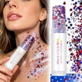 thumbnail image 1 of Outdor Bâton Pailleté Rouge Blanc Bleu 4 Juillet Cheveux Visage Pailleté, 1 of 6