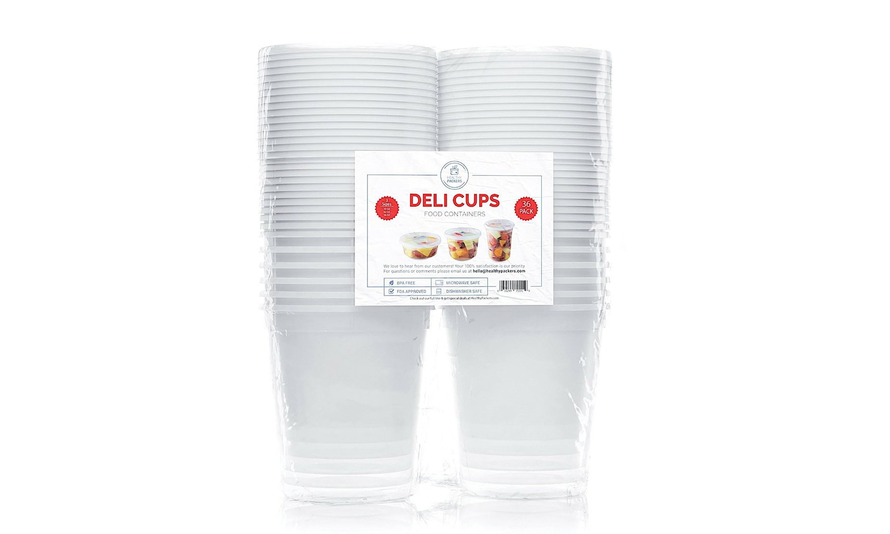 8 16 32 oz. Clear Deli Soup Freezer Microwaveable Food Container 24 Sets  Each