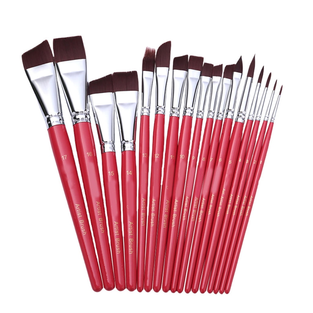 7/10/17 Pcs Acrylic Paint Brush Watercolor Painting Brushes Artist Paint Brushes