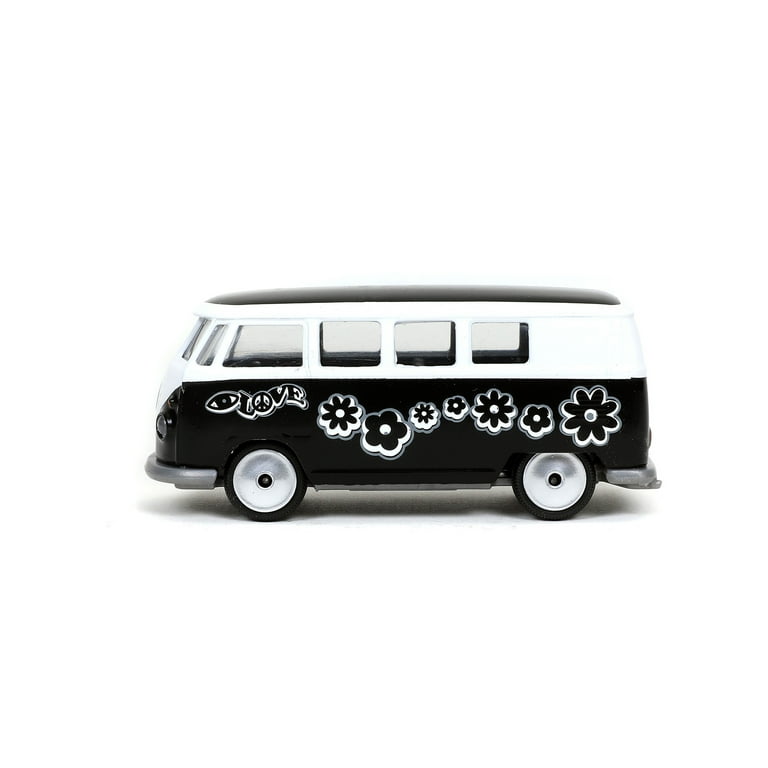 Volkswagen T1 Bus, Black and White - Jada Toys 14051W1 - 1/64
