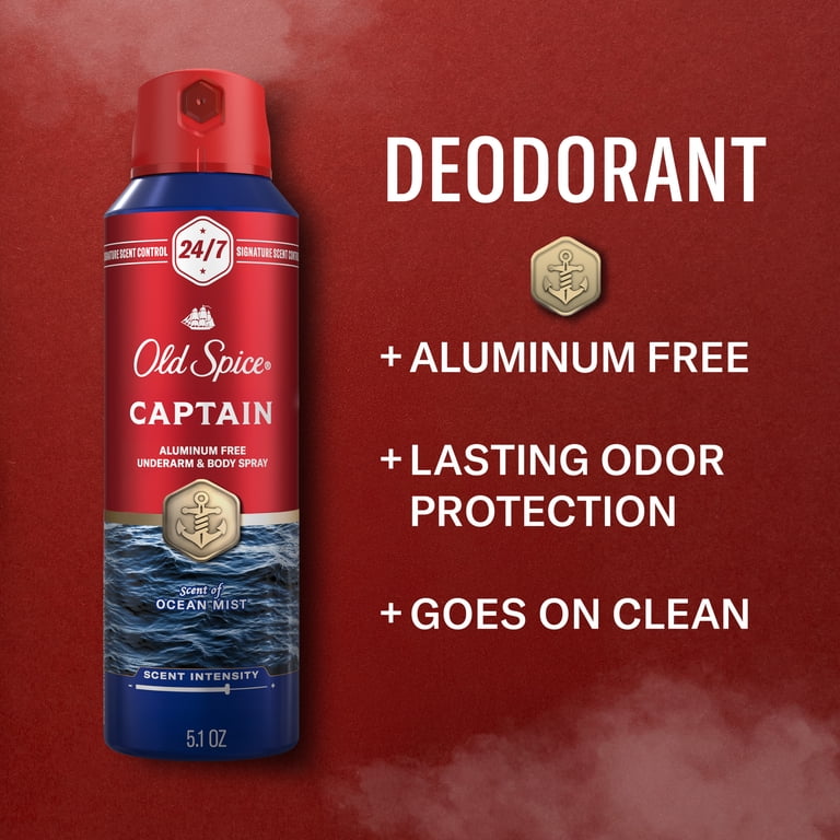 Old Spice Captain デオドラント＆ボディスプレーセット Amazon.co.jp