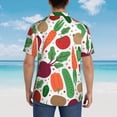 thumbnail image 6 of Bixox Men's Hawaiian Shirts Men's Vegetables Print Short-Sleeve Shirt-3X-Large, 6 of 8
