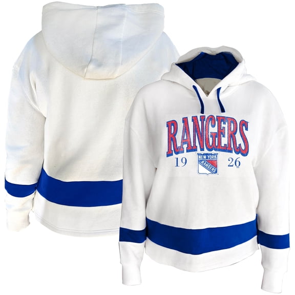 Women's Profile White New York Rangers Plus Size Hoodie