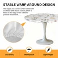 thumbnail image 6 of Spring Floral Plant Elastic Fitted Round Table Cover Wildflowers Leaf Waterproof Outdoor Tablecloth for Holiday Party, Picnic, Patio & Dining Fits Tables Up to 36"-44", 6 of 8