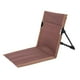 thumbnail image 5 of Silla de camping con respaldo para picnic, plegable, compacta, de tubo de hierro, versátil. Marrón, 5 of 8