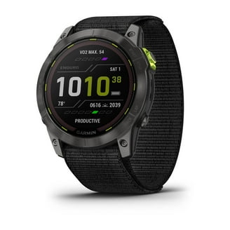 Garmin Fenix 6 - Sapphire Carbon Gray GPS Smartwatch with Black