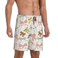 thumbnail image 2 of Naloa Colorful Bow Knots1 Men's Short Pajama Pants, Pj Shorts, Lounge Comfort Shorts-Medium, 2 of 6