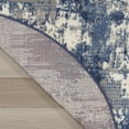 thumbnail image 5 of Nourison Grafix 5'3" x Round Navy Blue Modern Indoor Rug, 5 of 8
