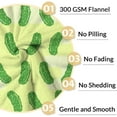 thumbnail image 4 of LHSHID Pickle Blanket Gifts Funny Throw Blanket for Adults Kids Lightweight Plush Soft Cozy Warm Flannel Blankets for Bed Couch, 4 of 8