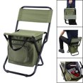 thumbnail image 3 of 1 Uds (verde) taburete de Camping con bolsillo plegable sin respaldo pesca jardín silla de transporte 3 en 1 silla para acampar y pescar recreativa Sincero Electrónica, 3 of 5