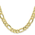 thumbnail image 2 of 10K Yellow Gold Figaro Chain Styles Necklace 8.75 mm Concave Open 20 inch, 2 of 4
