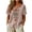 Khaki, variant on Boho Shirts Aztec Tops Ethnic Embroidered Tops for Women Short Sleeve Boho Shirts V Neck Tunic Peasant Clothes White 2X