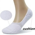 thumbnail image 4 of Women's Thick Cushion Cotton Athletics Casual Low Cut Flat Non-Slip Boat Liner No Show Socks-5/10 Pack, 4 of 5