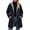 (New23)Black, variant on Women's Hooded Long Quilted Coat Silm Fit Zip Up Fleece Lined Outerwear Long Sleeve Padded Jacket for Commuting Travel