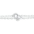 thumbnail image 3 of ARAIYA FINE JEWELRY 925 Sterling Silver Round Lab Grown Diamond Solitaire Stone Chain Bracelets (1/4 cttw, D-F Color, VS1 Clarity) 7", 3 of 7