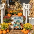 thumbnail image 5 of Thankful Nautical Pumpkin Lantern Home Decorative Garden Flag, Thanksgiving Yard Lawn Fall Coastal Outside Decor, Autumn Farmhouse Beach Outdoor Small Burlap Decoration Double Sided 12.5 x 18, 5 of 6