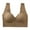 Khaki, variant on Soft Wireless Comfort Bra for Women Adjustable Straps Seamless Design All Day Support Lightweight Breathable