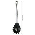 thumbnail image 4 of kurtrusly Pasta Server Silicone Cooking Noodle Slotted Spoon Non-stick Stainless Steel Kitchen Utensil, Pasta Server, 4 of 9