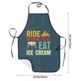 thumbnail image 3 of Ride Motorcycles Eat Ice Cream Apron, Inspirational Gifts for Men Women, Funny Apron, Chef Bib with Pockets, Waterproof Work Apron for BBQ Kitchen Crafting Gardening, 3 of 9