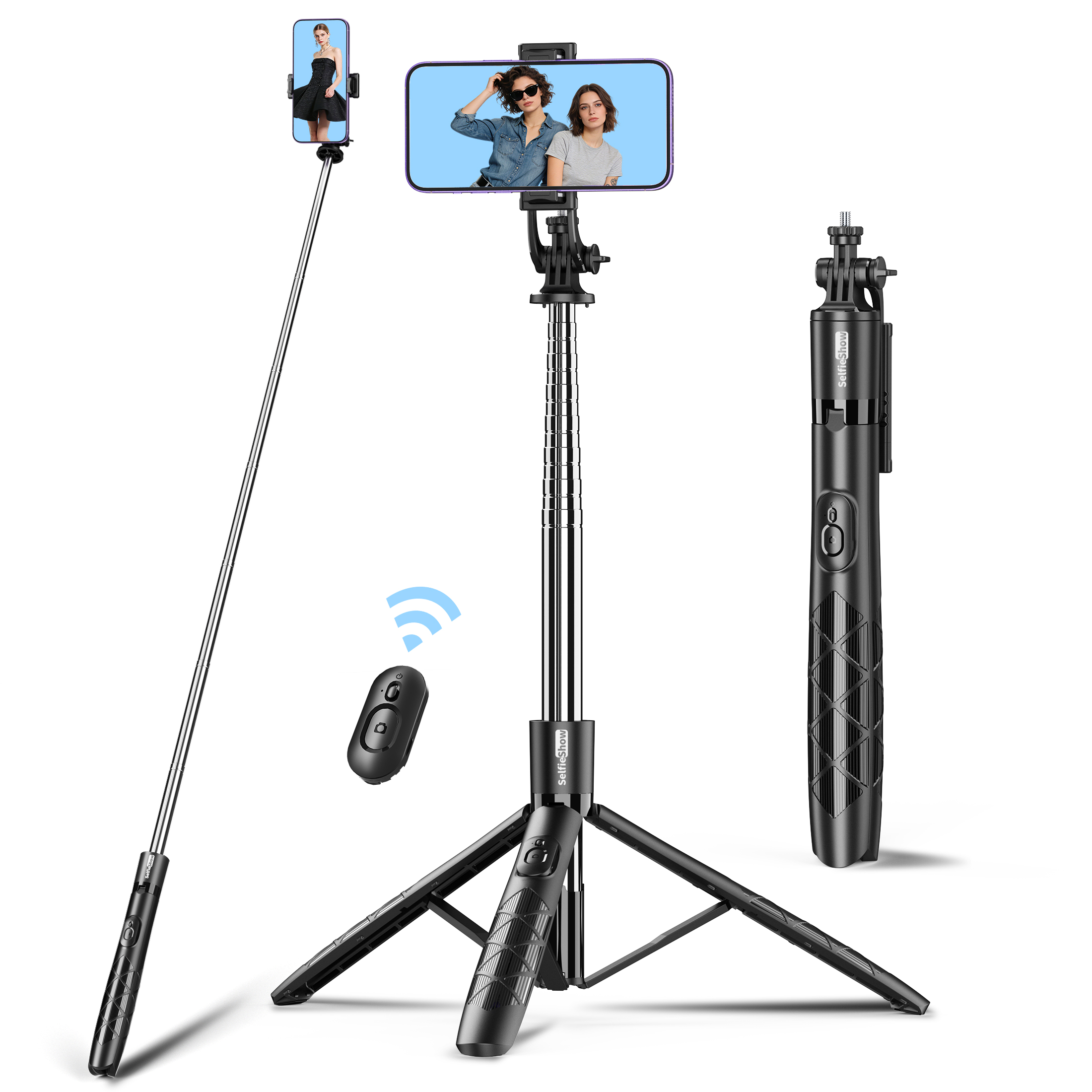 SelfieShow 71 inch Phone Tripod with Wireless Remote