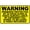 Warning Sign 3, variant on Warning Private Property No Trespassing Guard Dogs On Duty Sign NO.27601 - 12×8 Inches, Metal Tin, Clear Warning for Home & Business Use