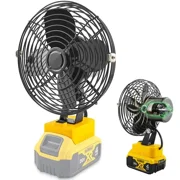 Cordless Jobsite Fan For Dewalt 20V MAX Li-Ion Battery For Camping Workshop