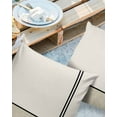thumbnail image 3 of Outdoor Throw Pillow Cover Abstract Modern Minimalist Art Waterproof Cushion Covers 2 Pack Lines Color Burlap Splicing Pillow Cases Home Decoration for Patio Garden Couch Sofa, 3 of 7