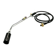 Propane Torch Weed Burner Torch, Flamethrower High Output 500000 Btu, Weed Torch Rod With Turbo Trigger Button Igniter (Piezo Ignition) And 6.5-Foot Hose Outdoor Torch Kit, Perfect For Burning Weeds