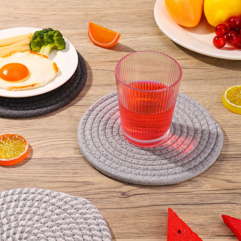 Prdigy 4-Piece Cotton Weave Round Pot Holders photo 4