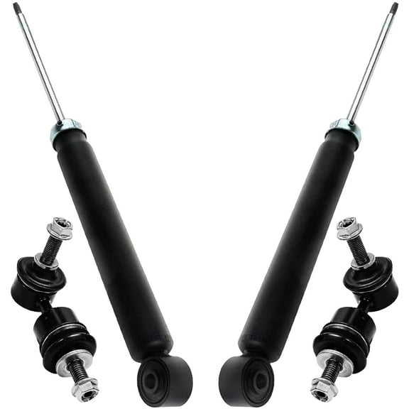 Detroit Axle - Rear Shock Absorbers w/Sway Bar Links Replacement for 2006-2013 Volvo C70 - 4pc Set