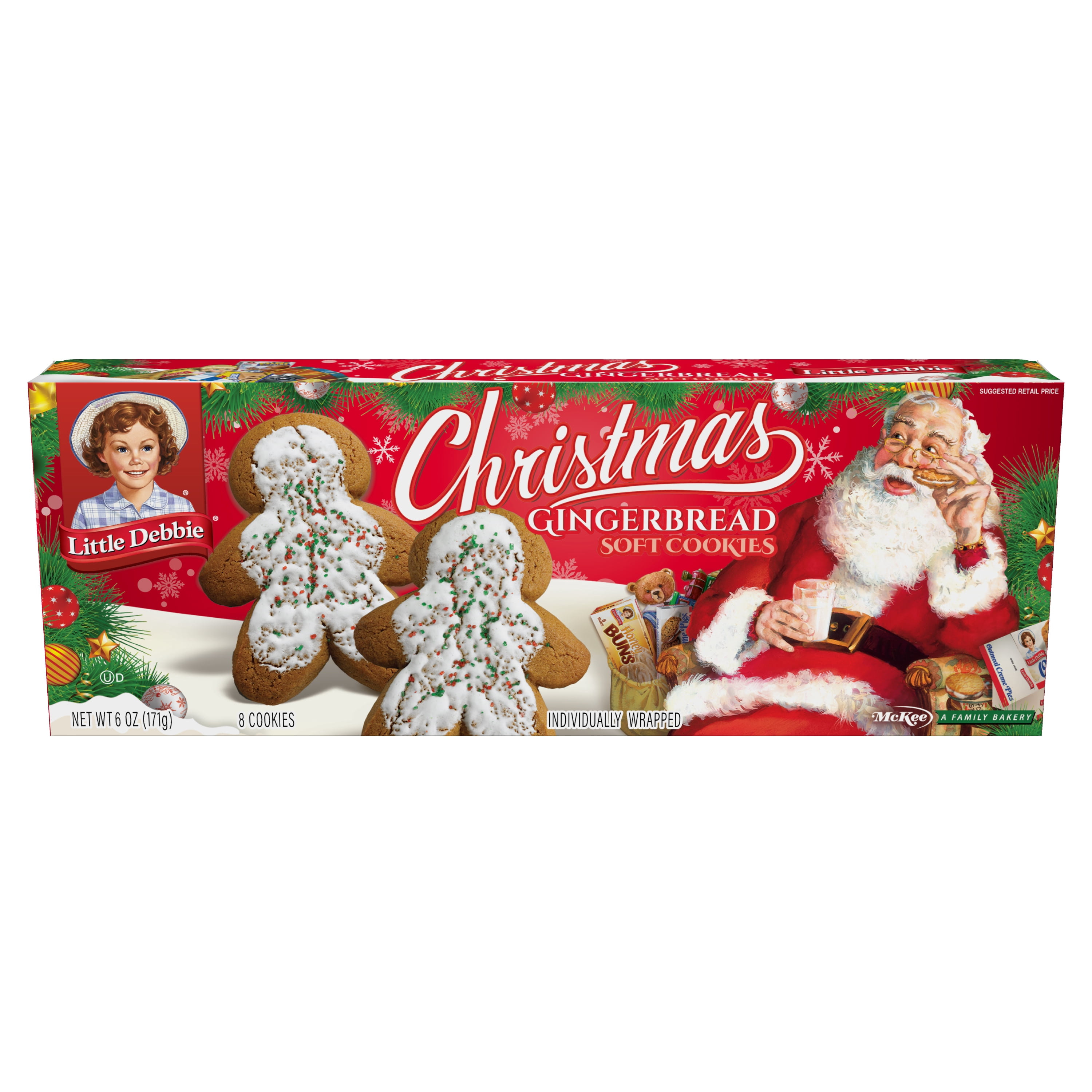 Snack Cakes, Little Debbie Family Pack Gingerbread Cookies