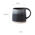 thumbnail image 2 of Ceramic cup retro mug black and white latte coffee cup, 2 of 4