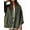 Army Green, variant on Women'S City Denim Jacket-Long Sleeve Oversized Boyfriend Style Jean Jacket with Button Up Front Blue S