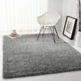 thumbnail image 3 of SAFAVIEH Royal Ronnette Solid Plush Shag Area Rug, Grey, 5'3" x 7'6", 3 of 9