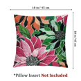 thumbnail image 4 of Pink Green Black Dahlia Floral Throw Pillows Farmhouse Decorative Throw Pillow Case Indoor Outdoor Cushion Cover Spring Summer Pillowcase for Couch Living Room Bedroom, 4 of 7
