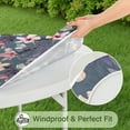 thumbnail image 5 of Garden-Inspired Floral Round Table Cover Elastic Edge Waterproof Tablecloth with Spring Floral Pattern, 5 of 5