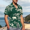 thumbnail image 4 of Xysaqa Mens T-Shirts Mens Hawaiian Shirt Men Big & Tall Cool Floral Print Shirts Merns Casual Short Sleeve Button Up T-Shirt Summer Party Beach Tshirt 2X 3X 4X Clearance, 4 of 6