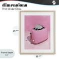 thumbnail image 4 of Stupell Industries Glam Disco Toaster over Pink Birch Framed Print Under Glass, 17 x 21, by LISH Creative, 4 of 8