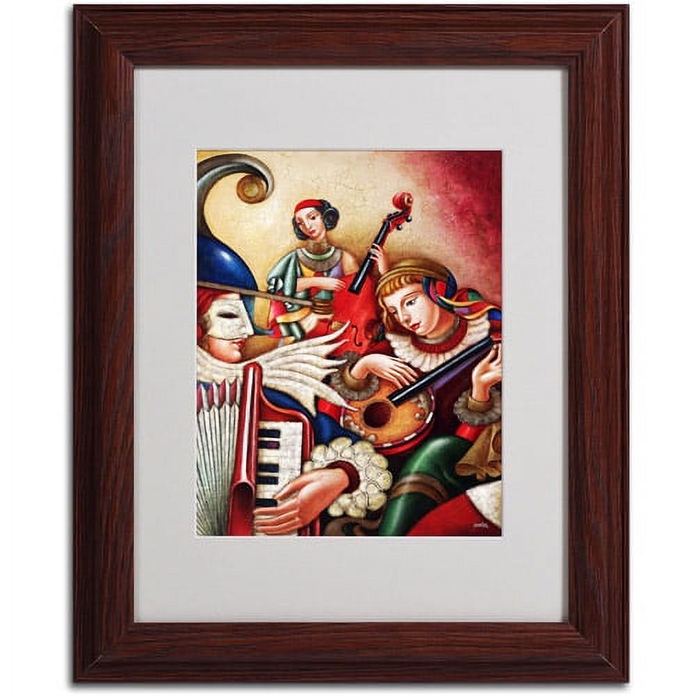 Trademark Fine Art "Inspiriacion" Canvas Art by Edgar Barrios, Wood Frame