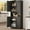 Black With Shelf, variant on Litake Tall Storage Cabinet, 70" Kitchen Pantry Cabinet with Doors and Adjustable Shelves, Rustic Wooden Cupboard for Dining Room, Living Room,Black